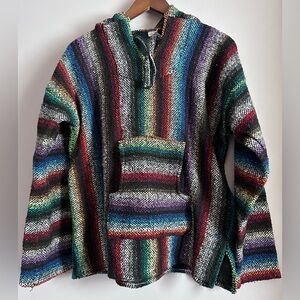 Baja Mexica Multi-Color Hoodie Size Medium